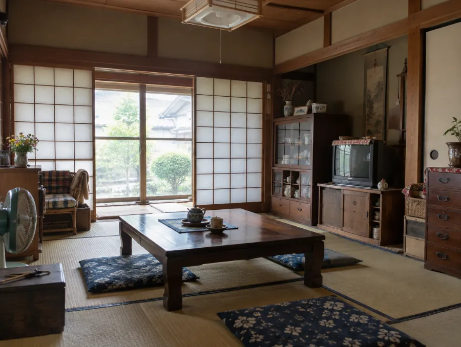家財が残ったままの実家（イメージ）
